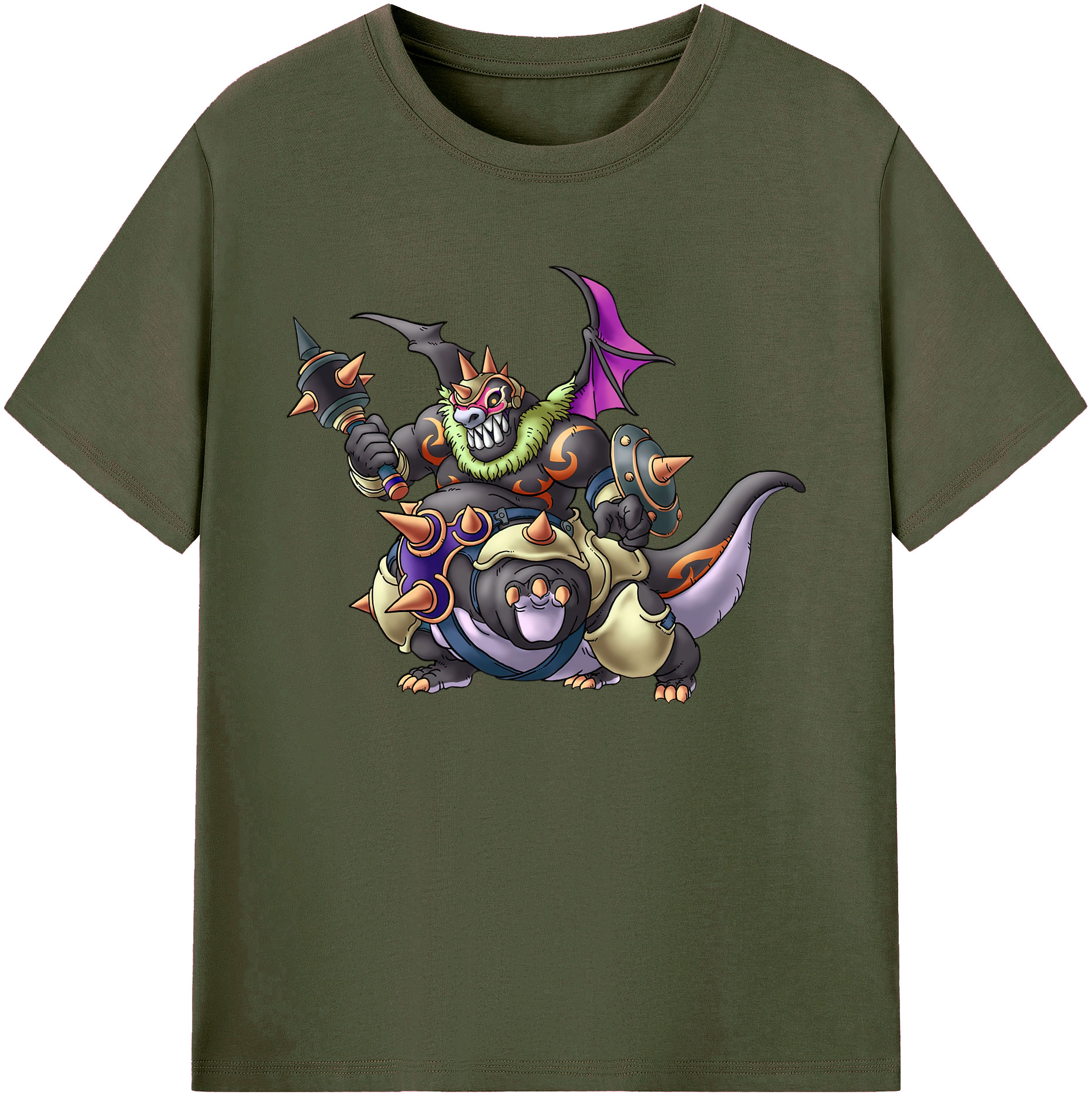 （画像用） ドラゴンクエスト Doragon Kuesuto Dragon Quest 綿100％ メンズ半袖Tシャツ｜肌触りやわらか＆通気性